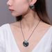 Natural Stone Amethyst Pendant Niche High End Sterling Silver Jewelry Original Design Colored Gemstone Necklace_ipsvogv.com