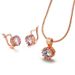 Women’s Jewelry Set Fashion fashion crown pendant necklace earring set popular zircon plated genuine_ipsvogv.com