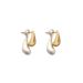 Simple design, personalized earrings can be paired with two pairs of gold and silver earrings_ipsvogv.com
