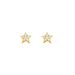 Unisex simple five pointed star earrings for women, zircon micro inlaid star ear bone studs popular earrings_ipsvogv.com