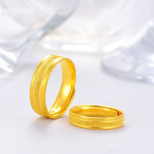 Men's And Women's Couple Live Wedding Ring, Euro Plated Gold Jewelry_ipsvogv.com