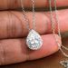 Celebrity Kwai Live Broadcast New Style Micro Inlaid Water Drop Emerald Zircon Necklace Women's Necklace Chain_ipsvogv.com