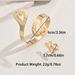 Heart Design Bracelet & Open Ring Set For Women - Gold/Silver Plated Dainty Jewelry, Adjustable Stackable Bracelet_ipsvogv.com