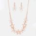 European And American Banquet Flower Earrings Necklace Set Bridal Wedding Full Diamond Jewelry Set Accessories Jewelry Set_ipsvogv.com