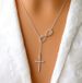 Neck Chain Hot Selling Simple Lucky Number 8-character Cross Short Necklace Jewelry_ipsvogv.com