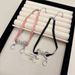 Ins Ballet Style Ribbon Crescent Tassel Choker Niche Light Luxury Temperament Inlaid Diamond Bow Pendant Clavicle Chain_ipsvogv.com