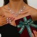 Women’s Jewelry Set Fashion Zircon Heavy Necklace And Earrings Set Luxurious And Atmospheric Set Christmas Gift Set With Gift Box_ipsvogv.com
