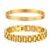 Simple Style Solid Color Titanium Steel Bracelets In Bulk_ipsvogv.com