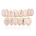 Unisex Hip Hop Braces Batch Flower Two Color 8 Braces HIP HOP Hip Hop Jewelry Gold Teeth_ipsvogv.com