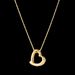 New Niche Design Hollow Out Love Titanium Steel Necklace With Feminine Temperament And High-end Heart Collarbone Chain_ipsvogv.com
