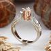Rose Blossom Color Separation Simulation Zircon Luxury Party Ring For Women_ipsvogv.com