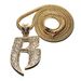 Necklace with diamonds, hip hop letter necklace fashion personality alloy necklace_ipsvogv.com