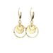 Women’s Jewelry Set Fashion Hot Sales Real Gold Brass Electroplating French Retro Hammer Pattern Disc Hoop Earrings Light Luxury Style Earrings_ipsvogv.com