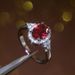 New recommendation classic temperament red ring micro set zircon fashion lady ring_ipsvogv.com