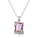 new Atmospheric Light Luxury Amethyst Pendant Female S925 Silver Inlaid Two Color Gemstone Necklace Fashion Customization_ipsvogv.com
