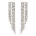 Long diamond glass earrings, high end earrings catwalk style, Cute Earrings_ipsvogv.com