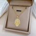 【 】 Lotus Portrait Light Luxury Charm Gorgeous Full Diamond Necklace Women's Versatile Clavicle Titanium Steel Chain_ipsvogv.com