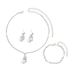 Women’s Jewelry Set Fashion Fashionable Zircon Earrings Necklaces And Bracelets Four Piece Set Shiny And Classy Suitable For Daily Wear At Parties_ipsvogv.com