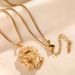 Chinese Style Golden Safety Lock Titanium Steel Necklace With A Light Luxury High-end Feel, Versatile And Suitable For_ipsvogv.com