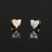 Unisex ear bone studs butterfly heart shaped titanium steel screw buckle ear studs popular earrings_ipsvogv.com