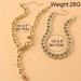 Sexy Long Hollow Necklace Accessories For Women Fashionable Temperament Geometric Neck Necklace_ipsvogv.com