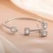 Women's Jewelry Open End Teardrop Full Diamond Zircon Bracelet Ring Two Piece Set High Grade Square Diamond Adjustable Jewelry Hand Jewelry_ipsvogv.com