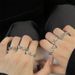 Color Advanced Flash And Series Super Zircon Open Ins Korean Adjustable Butterfly Internet Celebrity Finger Ring_ipsvogv.com