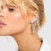 New Rhinestone Fringed Ear Clips, European And American Personalized Sexy Water Drop Earrings Fashion Accessories Female Earrings_ipsvogv.com