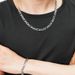 simple fashion stainless steel high quality Figaro necklace bracelet suit men's jewelry trendy simple_ipsvogv.com