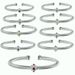 Simple Fashion Diamond Studded Open 5MM Wire Rope Stainless Steel Bracelet_ipsvogv.com