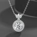 Cao Shi's New Women's Smart Crown Pendant Necklace, Dance Heart, Fashion Simulation Diamond Clavicle Chain_ipsvogv.com