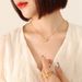 Wholesale Retro Titanium Steel Shell Earrings Necklace_ipsvogv.com