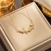 Korean Light Luxury Zircon Butterfly Pendant Necklace For Women's Fashion, Cold And Individualized Charm, Collarbone_ipsvogv.com