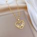 【 】 Star Love Light Luxury Temperament Gorgeous Full Diamond Necklace Women's Versatile Clavicle Titanium Steel Chain_ipsvogv.com
