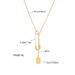 European and American fashion niche design metal chain square tag pin pendant simple and versatile cold style necklace_ipsvogv.com