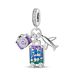 Women's Jewelry Original Travel Vacation Style Airplane Suitcase Pendant Beads DIY Jewelry Copper Plated 925 Silver_ipsvogv.com