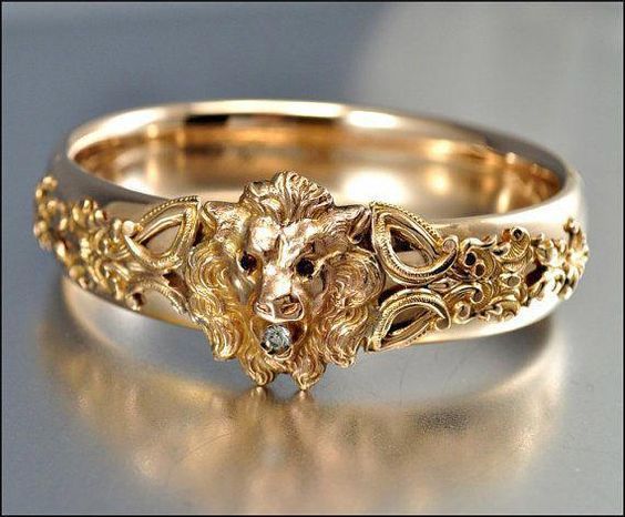 Fashionable And Powerful Men's Creative Ring, Animal Shaped Lion Jewelry_ipsvogv.com