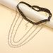 Fashionable And Personalized Elastic Band Snake Shaped Pendant, Multi-layer Full Diamond Tassel Metal Chain, Sexy Spicy Girl Leg C_ipsvogv.com