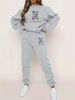 Women's Clothing Fashion Casual Digital Printed Flower Pants Suit Two Piece Suit_ipsvogv.com