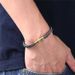 Hot selling hand woven wire stainless steel with magnetic buckle bracelet_ipsvogv.com