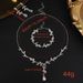 Luxurious Jewelry Brides: Necklace, Earrings, Bracelet Three-Piece Set For Wedding And Party Accessories_ipsvogv.com