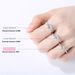 D-colored Mosang Stone Diamond with 1 Carat Pure Silver Snowflake Men and Women's Wedding Proposal Ring as a Gift for_ipsvogv.com