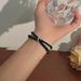 New Safety Buckle Bead Double Layered Bracelet With Niche Design, Artistic Chinese Style Bracelet, Cool And Refreshing_ipsvogv.com