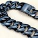 Black Vacuum Plating 316L Stainless Steel Width 32mm Very Heavy 40-55cm Big Necklace_ipsvogv.com