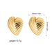 Women’s Jewelry Set Fashion Hot Sale Cochlear Conch Heart Shape Fashionable Simple Light Luxury Stainless Steel Plated Earrings_ipsvogv.com
