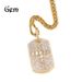 Men's Jewelry Hip Hop Full Diamond Cross Square Pendant Copper Material Personality Geometric Pendant Necklace Jewelry_ipsvogv.com
