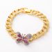Unisex High Quality Ins Jewelry Full Of Diamond Oil Drip Butterfly Cuban Chain Necklace Hip Hop Necklace Clavicle Chain Female_ipsvogv.com
