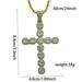 Personalized Square Large Cross Copper Inlaid Zircon Men's Hip Hop Necklace Pendant_ipsvogv.com