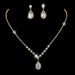 Women’s Jewelry Set Fashion Wedding Jewelry Necklace Earrings Set Rhinestone Zircon Wedding Dress Ladies Wedding Accessories High End Two Piece Set_ipsvogv.com