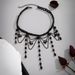 2025 New Arrivals Lacteo Gothic Crystal Tassel Choker Black Beads Handmade Strand Necklace Multilayer Charm Neck Chain for Women Girls_ipsvogv.com